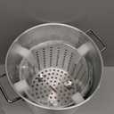 GasOne 30Qt Aluminum Stock Pot with Strainer and Lid  Large Deep Fryer Pot with Basket for Boiling, Frying Turkey, Seafood, Crawfish  Food-Grade Aluminum Large Cooking Pot with Sturdy Handles