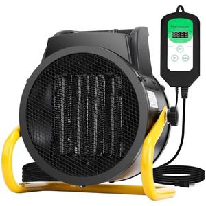 Greenhouse Heater with Thermostat, Fast Heating, Auto Power Control, Over Temperature Protection, Greenhouse Heater for Winter Plants, for Grow Tent, Green House, Flower Room, Patio