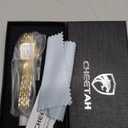CHEETAH Gold Watches for Women with Small Vintage Bracelet, Rectangular Case Roman Dial