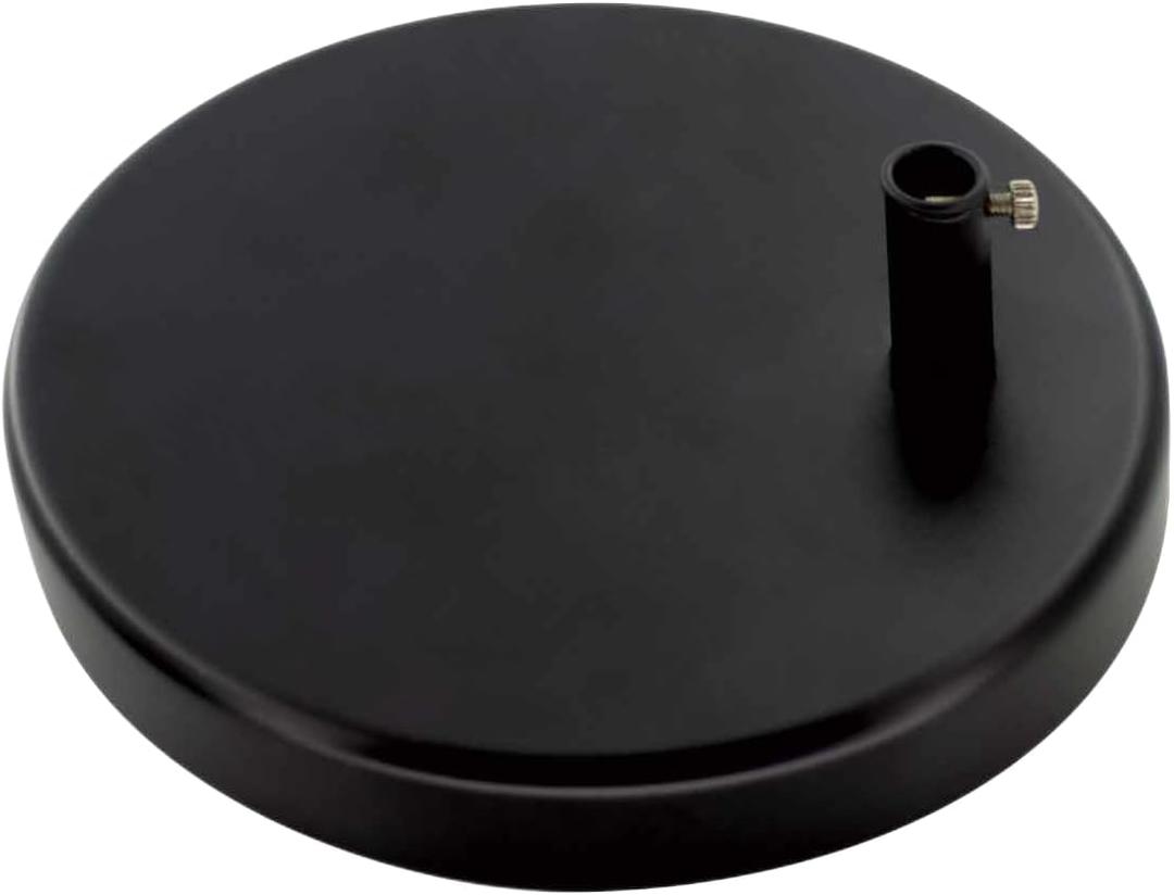 Desk Lamp Base: Round inches Mounting Stand for Desk Lamps,Magnifying Glass with Light,Mic Arm Desk Mount,Swing Arm Desk Lamp,for Home Office,Compatible for lk-1 cl-2 (Black)