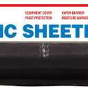 Poly-America 610B Husky Plastic Sheeting, 10ft x 100ft, Black
