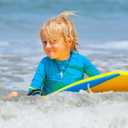 Willit Boy/Toddler Rash Guard Swim Shirt Long Sleeve White 3T