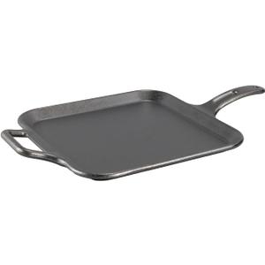 Lodge BOLD 12 Inch Seasoned Cast Iron Square Griddle, Design-Forward Cookware