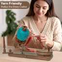 Wooden Yarn Cake Winder - Elegant Handmade Yarn Winder for Crocheting, Yarn Winder Large Capacity, Yarn Spinner for Crocheting (R-Winder)