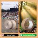 TAPEBEAR Eco-Friendly Kraft Paper Tape, Biodegradable Kraft Paper Tape, Recyclable Writable Packing Tape, Non-Coated Surface for Masking, Sealing, and Packaging Use, 2inch x 60yards, 36Rolls
