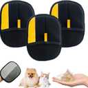 3Pcs Pet Hair Removal Glove - Pet Hair Removal Gloves Brush,Electrostatic Gloves Pet Hair Removal,Reusable Double Sided for Couch, Furniture,Carpet