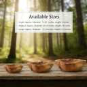 Creative Wood Bowl Root Carved Bowl Handmade Natural Real Wood Candy Serving Bowl (12"-14")