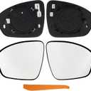 Pair Left and Right Side Rearview Heated Mirror Glass with Backing Plate for Nissan Sentra 2020-2025