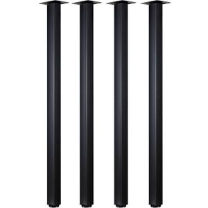 LCSDLHLSY Table Legs 36 inch,Heavy Duty Furniture Legs,Adjustable Square Desk Legs for DIY Computer Desks,Coffee Desks,Dining Table,Set of 4, with Floor Protector.