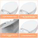 Toilet Seat with Toddler Seat Elongated, PP Material Family Toilet Seat Cover, Soft Close Adult & Toddler Seats, Easy to Clean, Safe Potty Training Solution for Kids, Bathroom Upgrade for Home