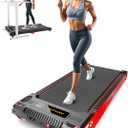 Walking Pad Treadmill, Anylife Incline Walking Pad Under Desk Treadmill 330lb Capacity, 2.5HP Portable Treadmills for Home, Compact Treadmill Small Running Pad with LED Display 