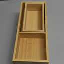 Bamboo Drawer Organizer 5 Pcs for Kitchen Multi-purpose Storage Dividers for Kitchen, Office, Jewelry, Cosmetics, Wooden Drawer Dividers for Drawer Organizer Desk Organizer Gift for Women Gifts Idea