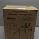 225GPH Canister Filter, External Aquarium Filter Ultra-Quiet Water Circulation Cleaning Machine with Media for Fish Tanks and Aquariums Up to 55 Gallons (225GPH)