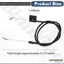 302080049 Engine Control Cable Compatible with Power-Smart Lawn Mower Replacement Parts 8602 8618 8621 V8618P B8721P DB8602C