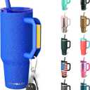 Frost Buddy Thicc Buddy - 30 oz Stainless Steel Vacuum Insulated Tumbler with Lid and Straw for Water - Travel Mug Cupholder Friendly - Gifts for Women Men Him Her (Royal Glitz)