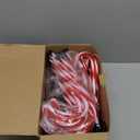 Joiedomi 12 Pcs Christmas Candy Cane Pathway Markers Lights, 16 Stakes Lights with Warm White, Waterproof Outdoor Decorations for Xmas Indoor and Outdoor Decorations Yard, Walkway, Lawn, Garden