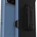 OtterBox Google Pixel 8 Pro Defender Series Case - Baby Blue Jeans, Rugged & Durable, with Port Protection, Includes Holster Clip Kickstand