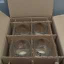 Libbey Tapered Glass Mug Set of 8, 15.5 Oz Thick, Clear Glass Coffee Cups w/ C-Shaped Handle, Dishwasher Safe Coffee Mugs Set for Tea, Cider and More