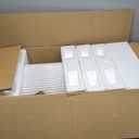 5 Pcs Metal Pleated Cylinder Pedestal Stands for Party, Heavy Duty White Round Cake Pedestal Stand Flower Plant Display Plinth Pillars for Wedding Birthday Event Decor