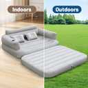 Onirii Full Size Inflatable Sofa Bed with Air Pump,2-in-1 Portable Blow-Up Air Couch,Inflatable Couch Bed and Folding Air Mattress for Home,Camping,and Guests