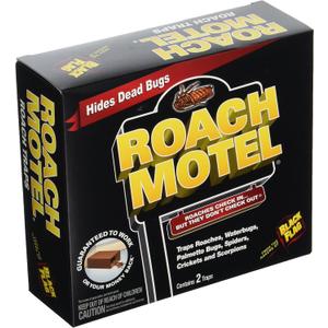 Roach Motel Traps 2 Count, Contains No Pesticides, Hides Dead Bugs, 12 Pack