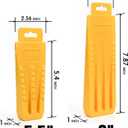 NEO-TEC 6 Pack Tree Felling Wedges with Spikes, High-Visibility Yellow Chainsaw Wedges, Includes 3 Each of 5.5" and 8", Heavy Duty Plastic Wood Splitting Wedge, Logging Tools and Equipment