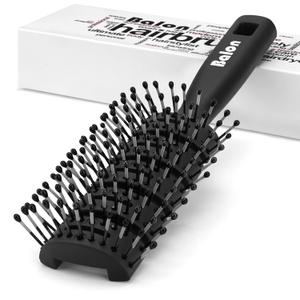 Balon Hair Brush for Women & Men, Speed Dry Vent Hair Brushes, Pain-Free Detangling Brush for All Wet or Dry, Curly Hair Brush(Black)