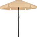 7.5Ft Valance Patio Umbrella for Outdoor, UV Protect Pool Umbrellas with Heavy Duty Pole, Market Umbrella with Push Botton Tilt & Crank