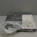 MAONAME Plastic Decorative Tray, Marbling Tray with Handles, Rectangular Coffee Table Trays, Serving Trays for Ottoman, Bathroom, Kitchen, 15.7 x 11.8, White