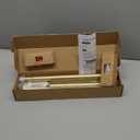 KAMANINA Gold Curtain Rod 32 to 58 Inch (2.6-4.8 Feet), 1 Inch Heavy Duty Curtain Rods for Windows, Modern Adjustable Drapery Rods with End Cap (32"-58")