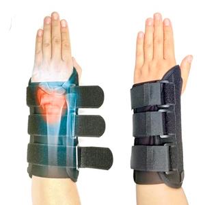 Carpal Tunnel Wrist Brace Night Support Fit for Work, Pain Relief Wrist Splint for Tendonitis, Sprain, Strain, Rigid Hand Brace for Arthritis for Women and Men Right Hand (M)-Black