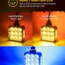 Partsam 2Pcs 3 inch Square Double Face 30LEDs Turn Signal Pedestal Fender Light, Amber/Red To Blue Auxiliary Lights for Semi Truck, T-Mount, Clear Lens
