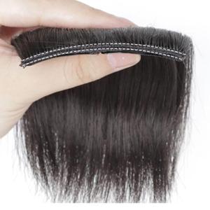 Fringe Bangs Straight Hair Piece, Clip in Short Hairpiece Straight Neat Bangs 11.8in Length Thickened Fringe Bangs Straight Hair Wig Piece