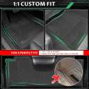 Floor Mats for Honda Odyssey 2005 2006 2007 2008 2009 2010 2011,Odyssey Floor Mats&Cargo Liner, All Weather Protection TPE, Anti-Slip Floor Liner Compatible with Honda Odyssey 1st&2nd&3Row Accessories