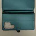 Defencase for Samsung Galaxy S24 Ultra Magnetic Wallet Case Compatible with Magsafe with RFID Blocking Zipper & Card Holder Women, PU Leather Detachable Phone Case for Galaxy S24 Ultra 6.8, Blue Green