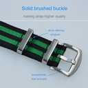 Nylon Watch Band Replacement Brushed Buckle 18mm 20mm 22mm 24mm