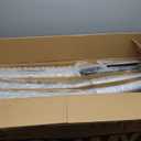 COLAMY Parsons Dining Chairs Set of 2. Upholstered Fabric Dining Room Kitchen Chair with Nailhead Trim and Wood Legs - Light Grey