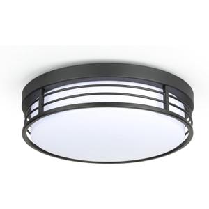 WISBEAM 13 Inch Matte Black Flush Mount Ceiling Light, 23W LED Ceiling Lighting Fixture with 5CCT(2700K/3000K/3500K/4000K/5000K), Dimmable LED Light Fixtures Ceiling Mount for Kitchen Bathroom Hallway (1 Pack)