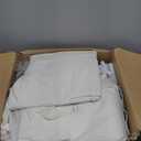 Wilwolfer 4 Pack Kids Teepee Tent with Inflatable Airbeds - Play Tent with Star Lights, Colorful Flags  Foldable Toddler Sleepover Party Supplies Gifts(White)