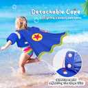 Kids Swim Vest with Cape, Water Wings Toddler Adjustable Shoulder Straps Children Arm Floaties for 22-30-40-50lbs Boys/Girls Swimming Jacket for Pool Learn to Swim Sea Beach Lake Training