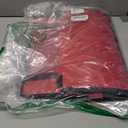 Small Dog Car SeatComfortable Front and Back seat pet beds, Portable Foldable seat, Breathable PVC Frame, Includes seat Belt, fits Small Dogs/Cats Weighing up to 15 pounds (Red, L)