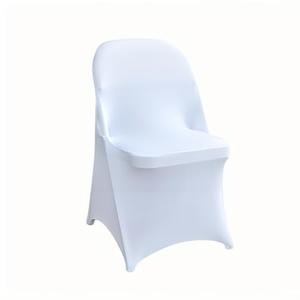 30 Pcs White Folding Chair Cover Washable Removable Universal Fitted Chair Cover Protector for Wedding,Party, Banquet, Holidays, Celebration, Decoration
