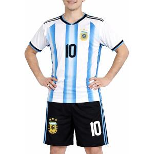 Kids Soccer Jersey Uniform Shorts & Socks for Boys and Girls Unisex Youth (Blue, 22)