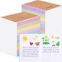 Henoyso 40 Pcs Primary Composition Notebook 9 3/4 x 7 1/2 Inch Kids Journal, Back to School Supplies, K-2 Primary Writing Notebook for Kids Student Draw and Write Story Journal (Colorful Macaron)