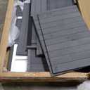 PawHut 3-Story Cat House Feral Cat Shelter, Outdoor Kitten Condo with Raised Floor, Asphalt Roof, Escape Doors, Jumping Platforms, Gray