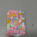 120 Pcs Valentine Conversation Heart Resin Pastel Candy Heart Ornaments for Table Decorations Vase Filler Valentines Wedding Home Table Party DecorMacaron