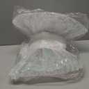 Soulchen Giant LED Christmas Tree Topper Bow Decor, 50 x 24 Inch Large White Mesh Streamer 3D Xmas Tree Top Bow with Lights for Home, Wedding, Birthday Party, Indoor Outdoor Holiday Decoration