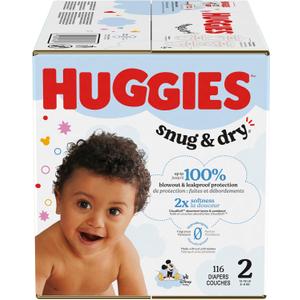HUGGIES SNUG&Dry GIGA Diaper SZ2 116 HUGGIES SNUG&Dry GIGA Diaper SZ2 116