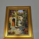ARPEOTCY Gold Framed Canvas Prints Wall Art, Italian Scenery 8"/10" Picture