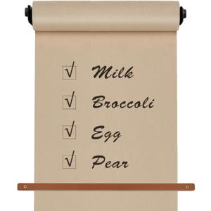 Paper Roll Holder- Wall-Mounted Paper Roll Dispenser 30-Meter Brown Butcher Paper Roll is Suitable for Memo Boards, Wall Decorations, to-Do Lists,DIY Drawings, Artworks, and Creativity